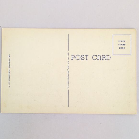 Light Street & Wharves Baltimore Maryland Vintage Linen Postcard 1940s Harbor - Picture 2 of 2